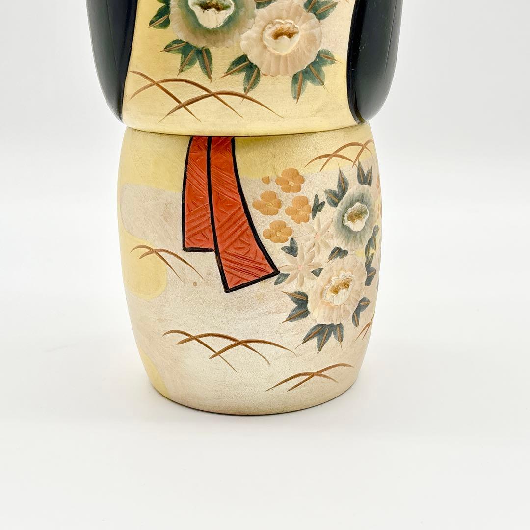 野沢薫 創作 こけし 夢小袖 内閣総理大臣賞受賞作家 Kokeshi Doll