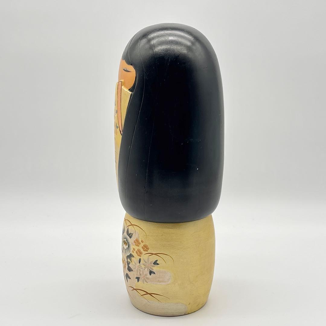 野沢薫 創作 こけし 夢小袖 内閣総理大臣賞受賞作家 Kokeshi Doll