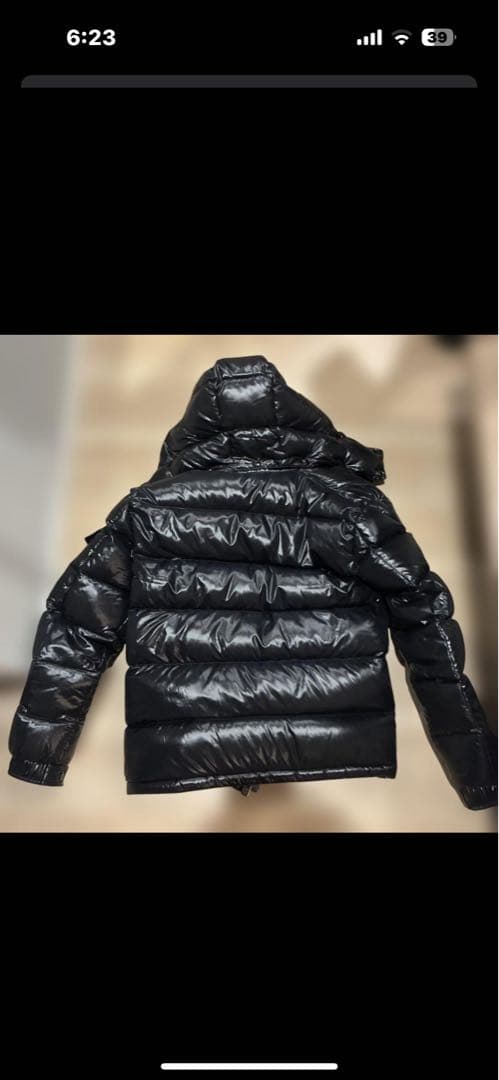 黒 ダウンジャケット Mサイズ フード付き