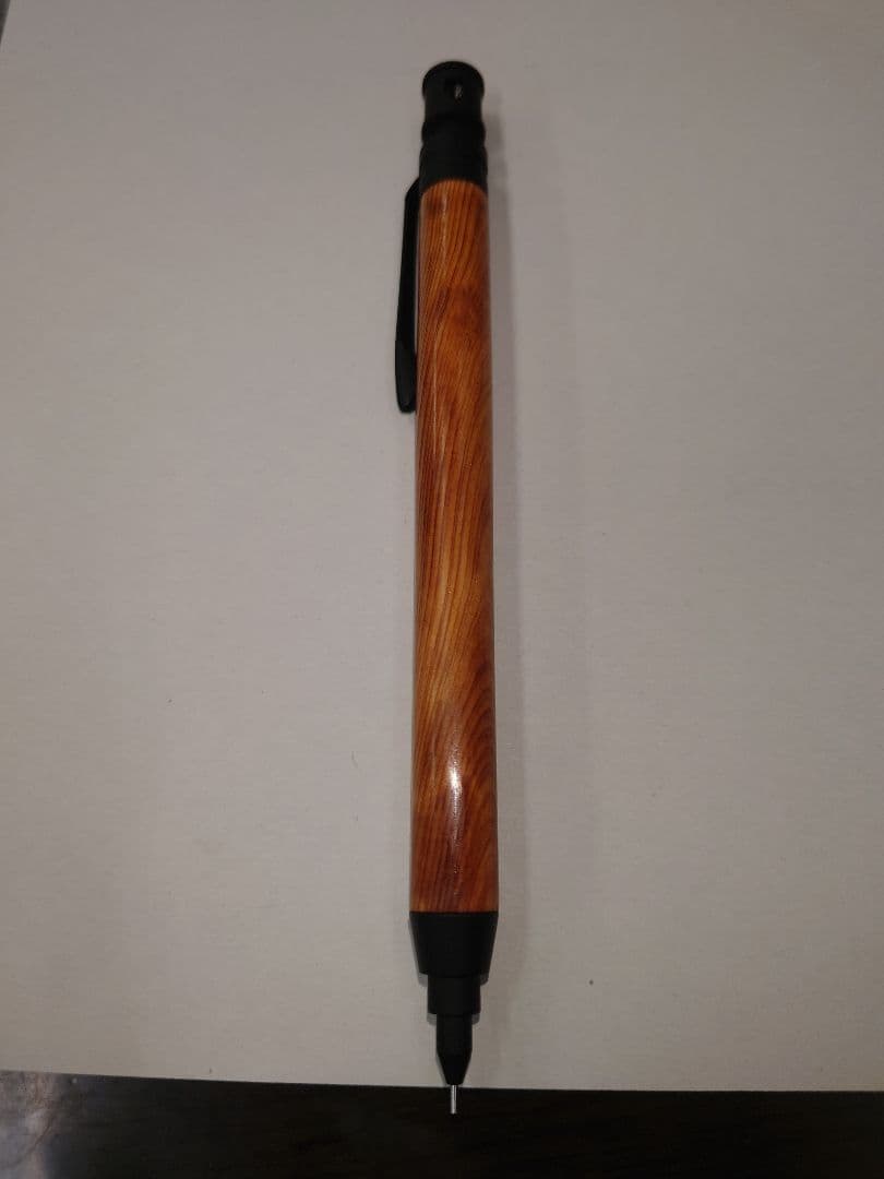木軸ペン　ケヤキ　シャープペンシル　0.5　拭き漆　うるし仕上げ　MDS1