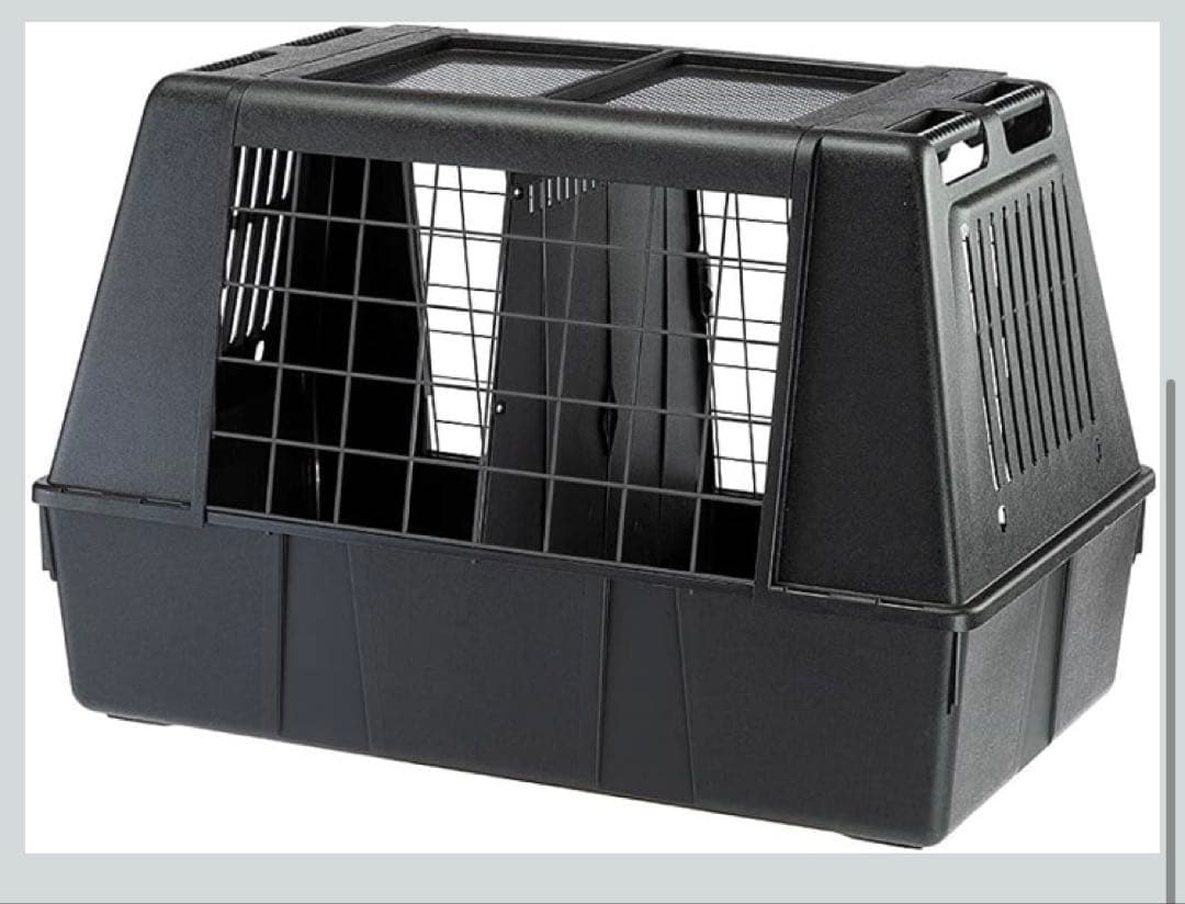大型犬用車載ケージ　ATLAS CAR 100 SCENIC ブラック ケージ