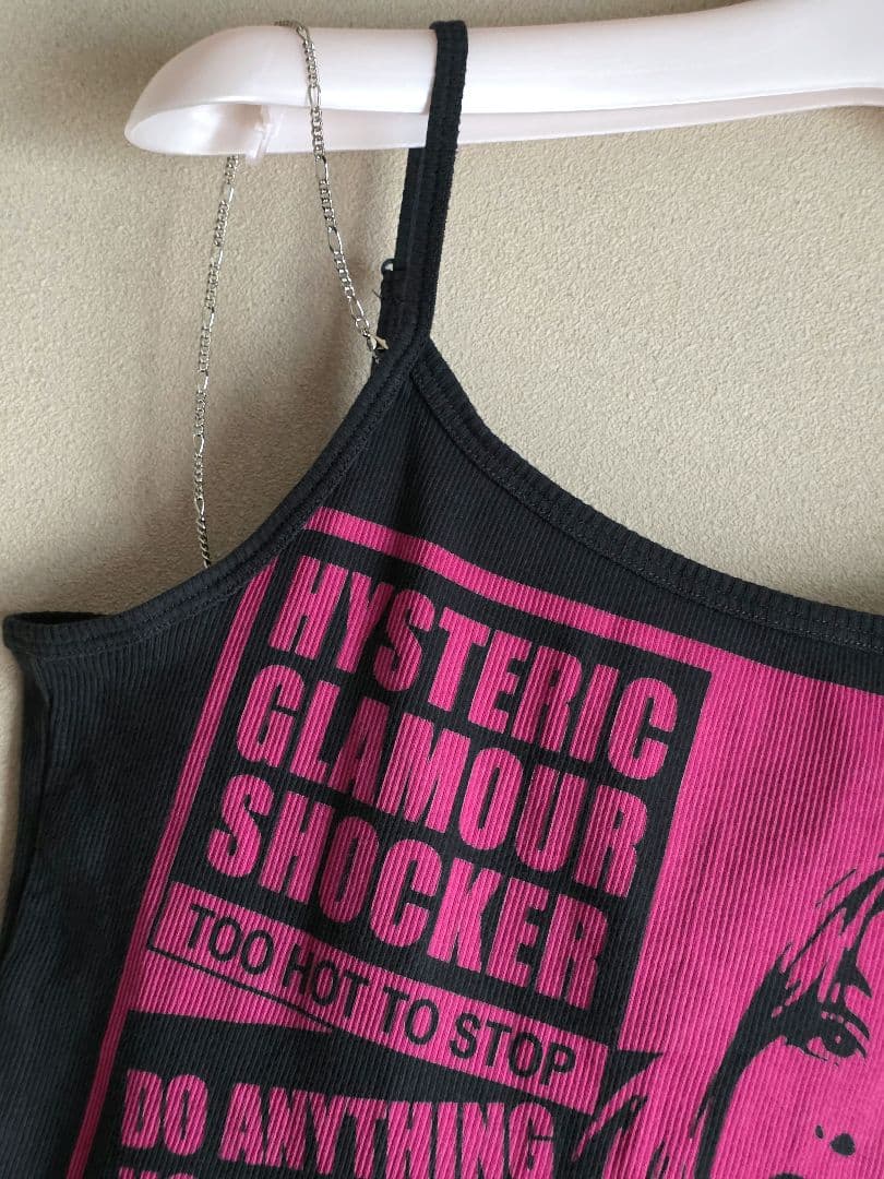 HYSTERIC GLAMOUR キャミソール チェーンストラップ付き