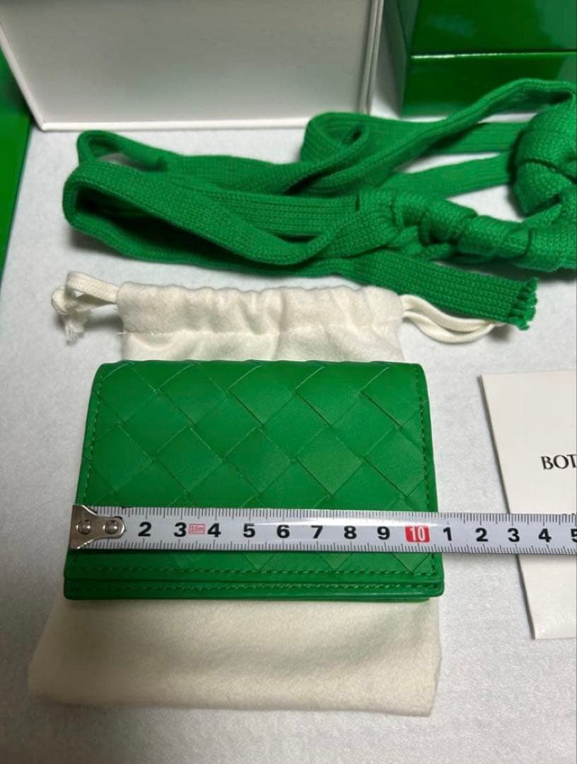限定値下げ【未使用】BOTTEGA VENETA グリーン　名刺入れ 希少