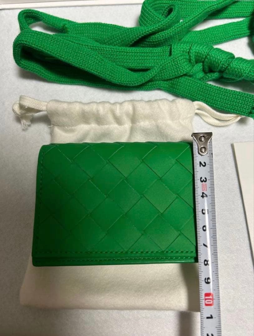 限定値下げ【未使用】BOTTEGA VENETA グリーン　名刺入れ 希少
