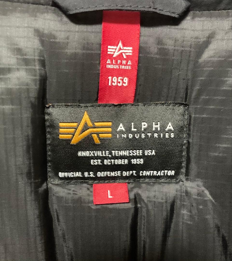 ALPHA アルファインダストリーズ レベル7 プリマロフト ジャケット 黒 L