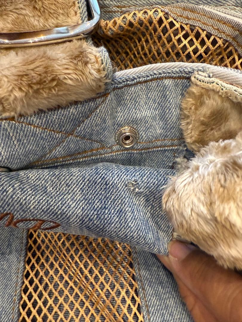 【断捨離値下げ】ルシアン•エ•サヨ　デニムトート 小型犬用