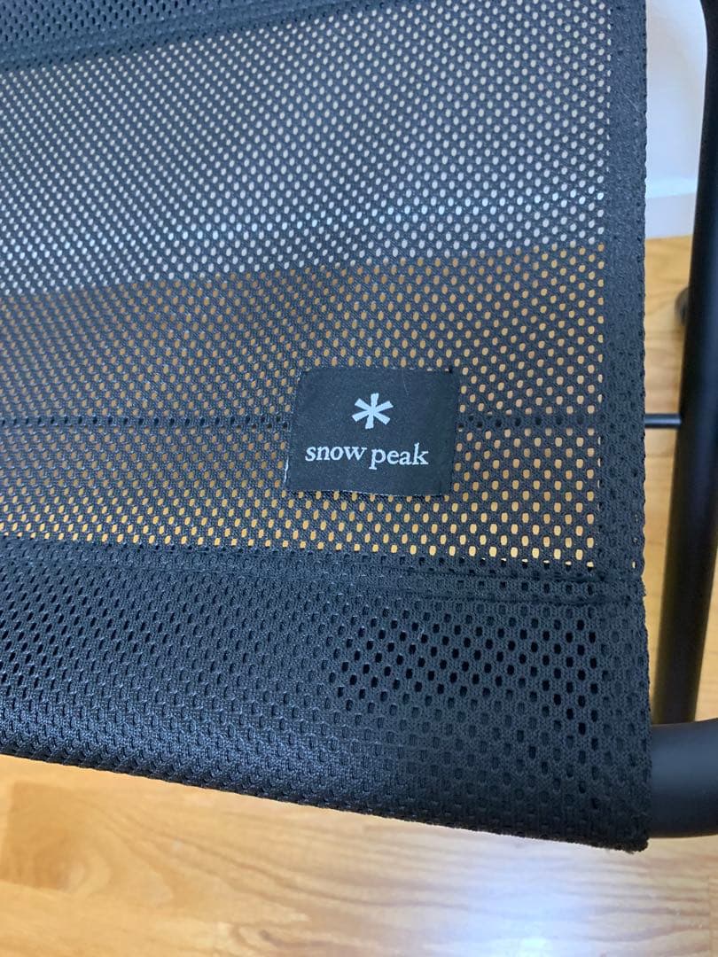  peakスノーピーク メッシュFDベンチ ブラック　アウトドア　チェア
