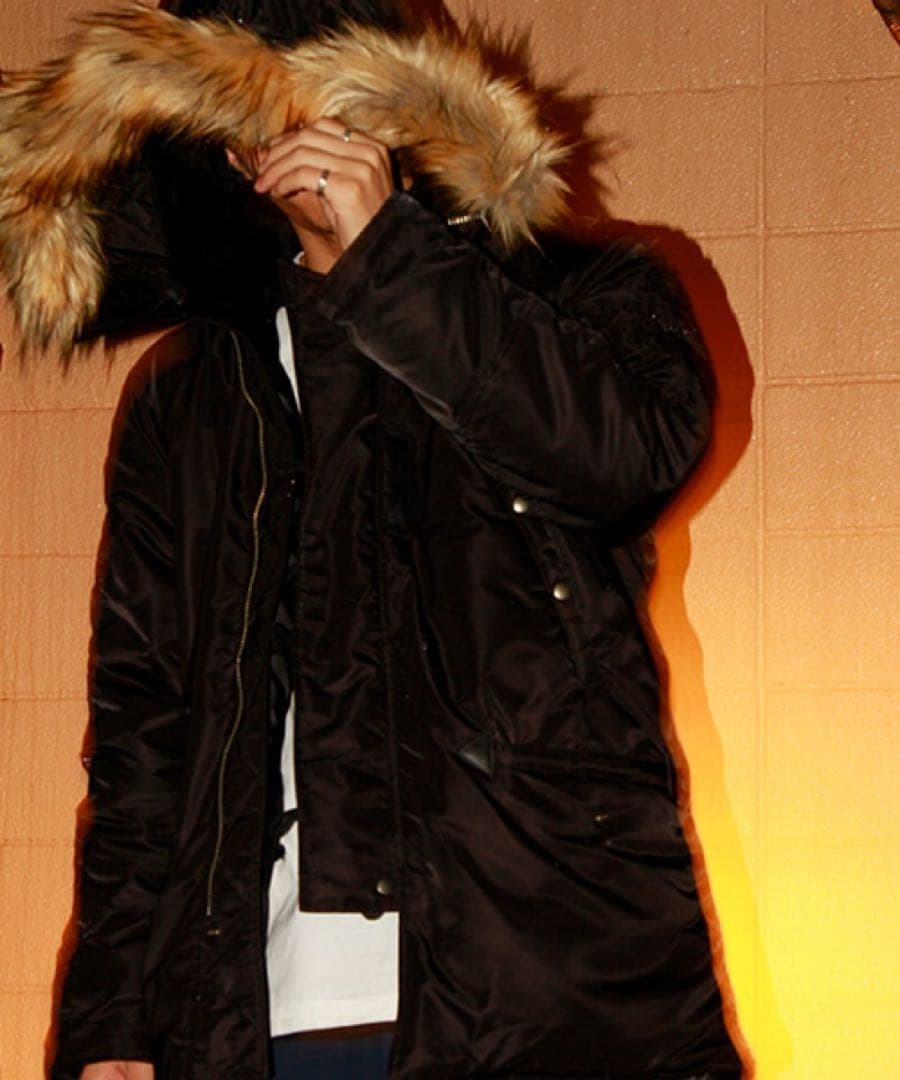 Subciety別注AVIREX N-3BサイズLブラック(MAー1)