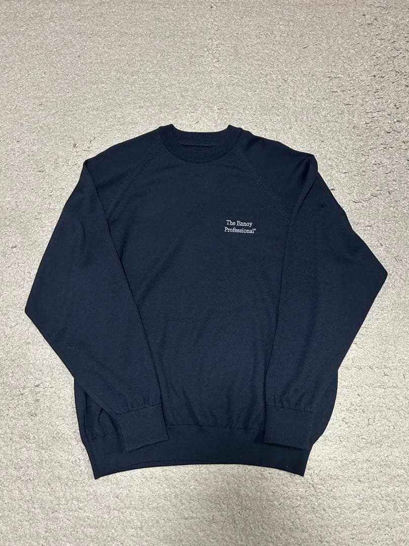 トップス ENNOY MERINO WOOL SWEATER \"Black\" L