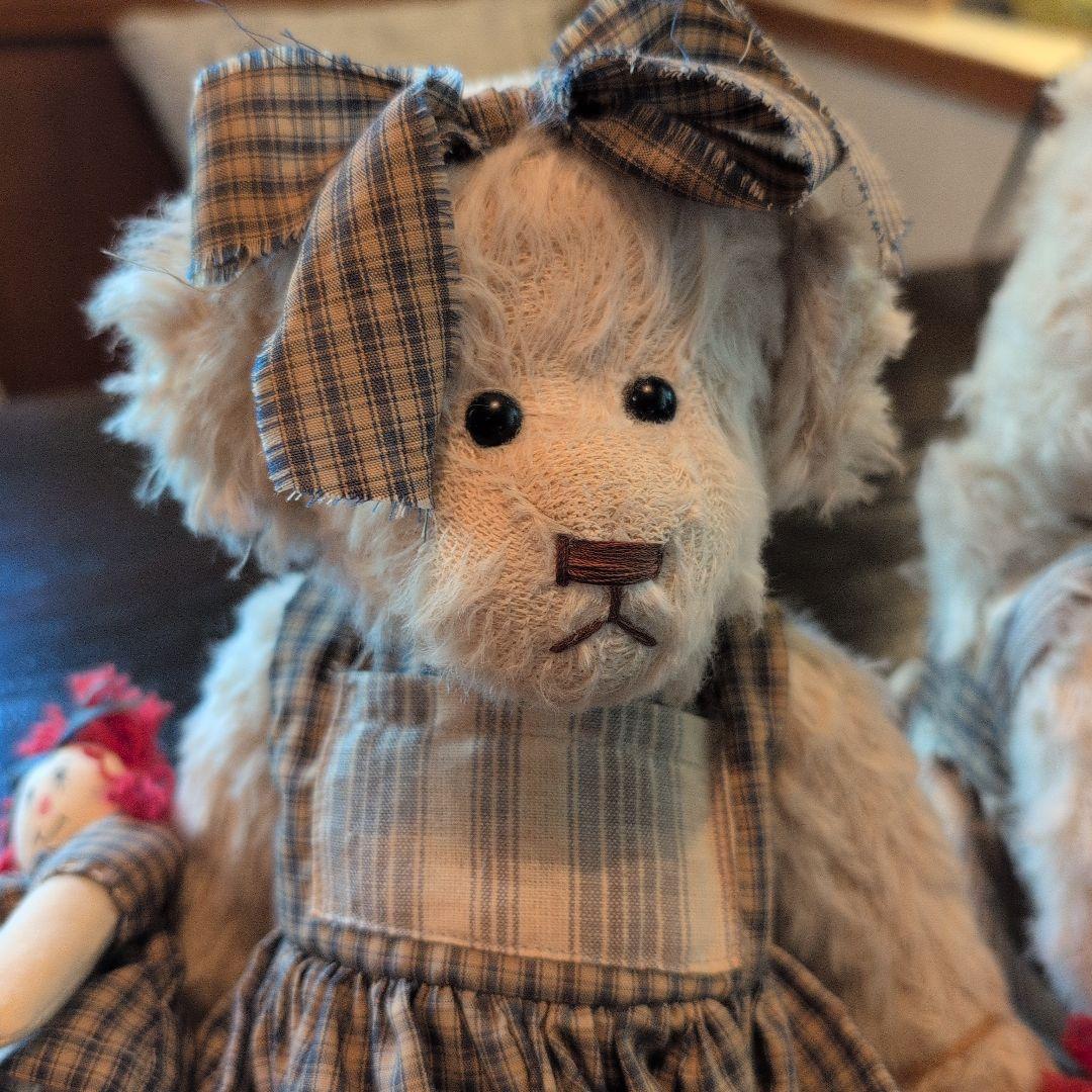 アンティーク　ペア　テディベア