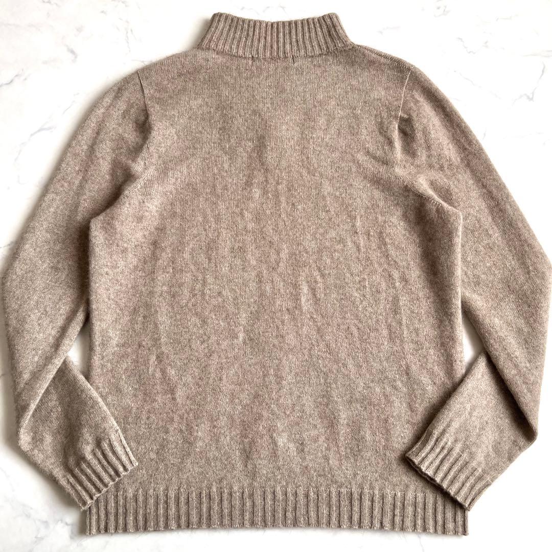 【美品】MERINO MINK スキッパー ニット メリノウール ポッサムファー