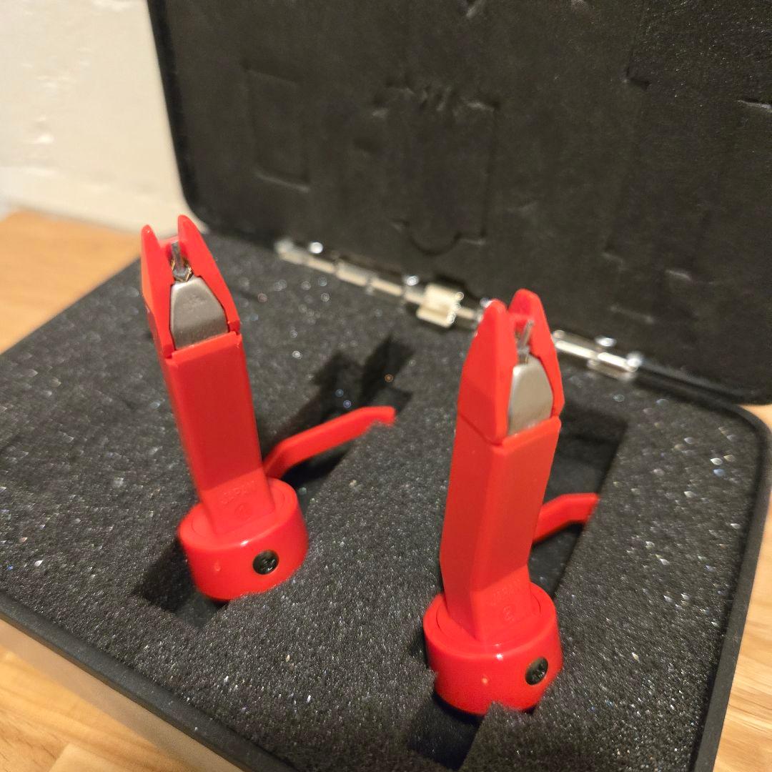 樽屋 01-M 赤針2本セット カートリッジ ケース付き