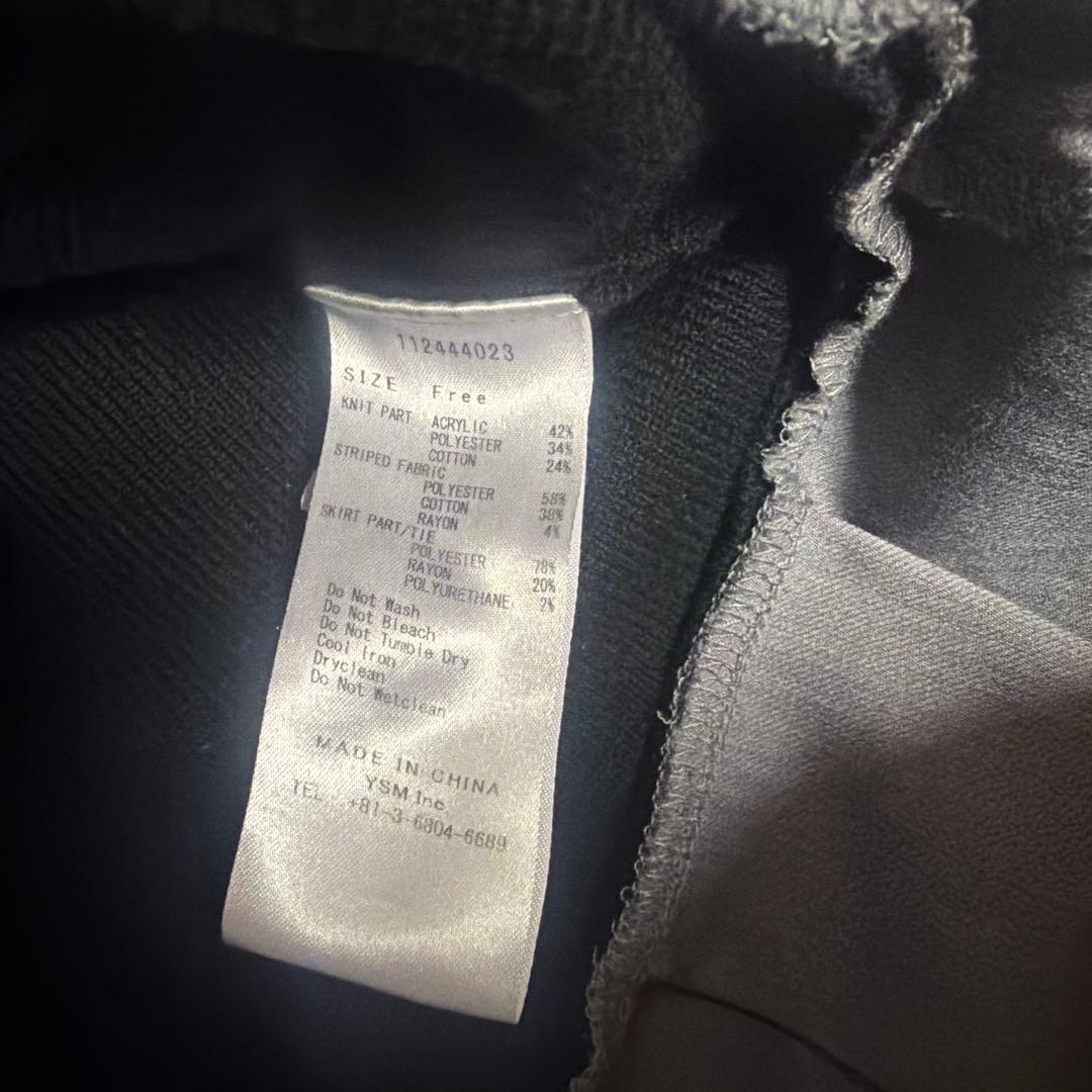 ♡ ̖́- darich ダーリッチ シャツドッキングニットミニワンピース