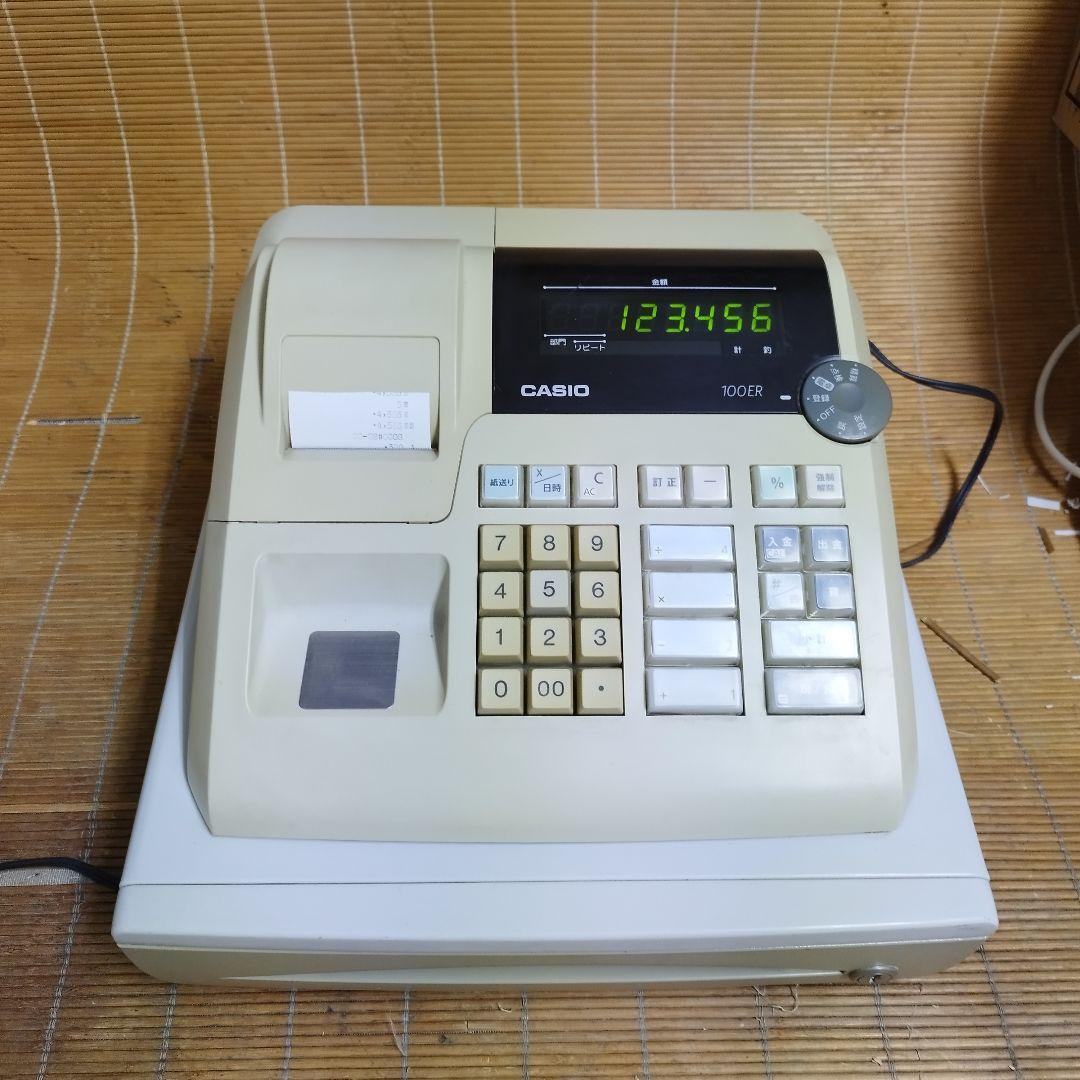 カシオレジスター　100ER　簡単便利特殊　送料込　100123
