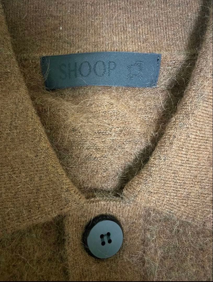 STRONG×SHOOP MOHAIR SHIRT BROWN Sサイズ