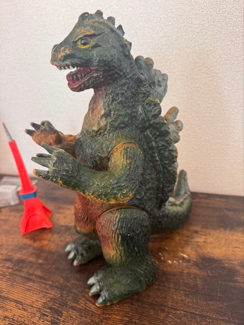 s63 ゴジラ　ブルマァク　ジャイアントサイズ　東宝　東京タワー付き　珍色？