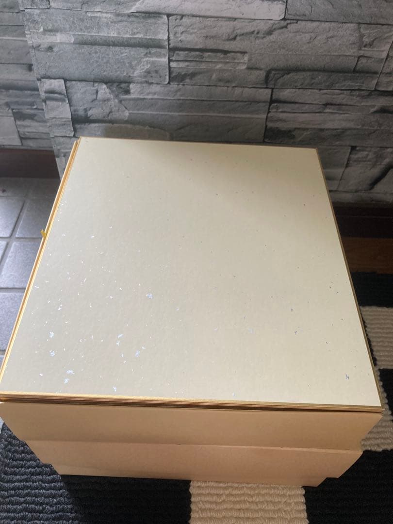 日産紙工業菊印ほか、色紙 白色 金縁　約300（325枚）枚以上あり