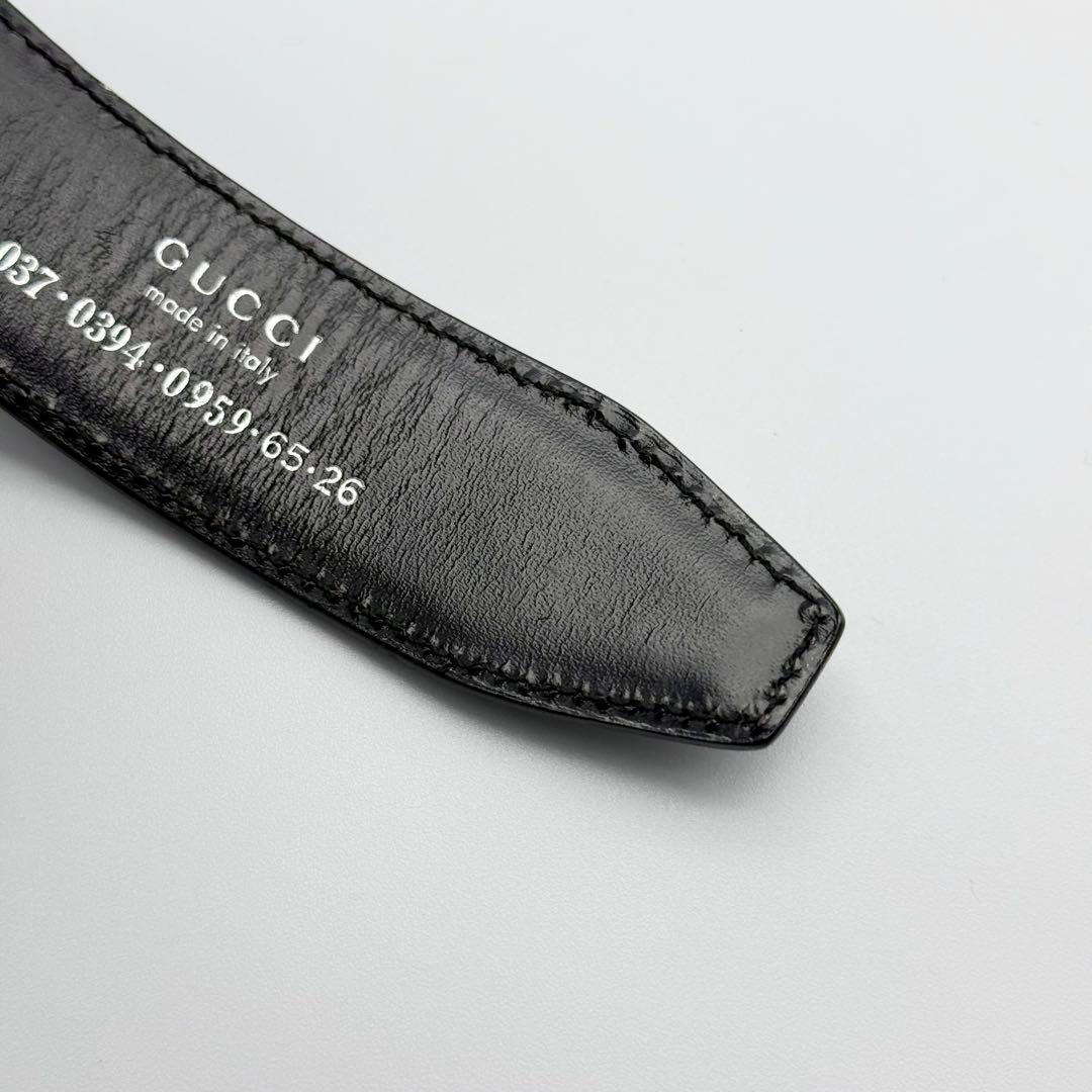 ✨良品✨グッチ ベルト Gバックル シルバー金具 レザー レディース ビジネス
