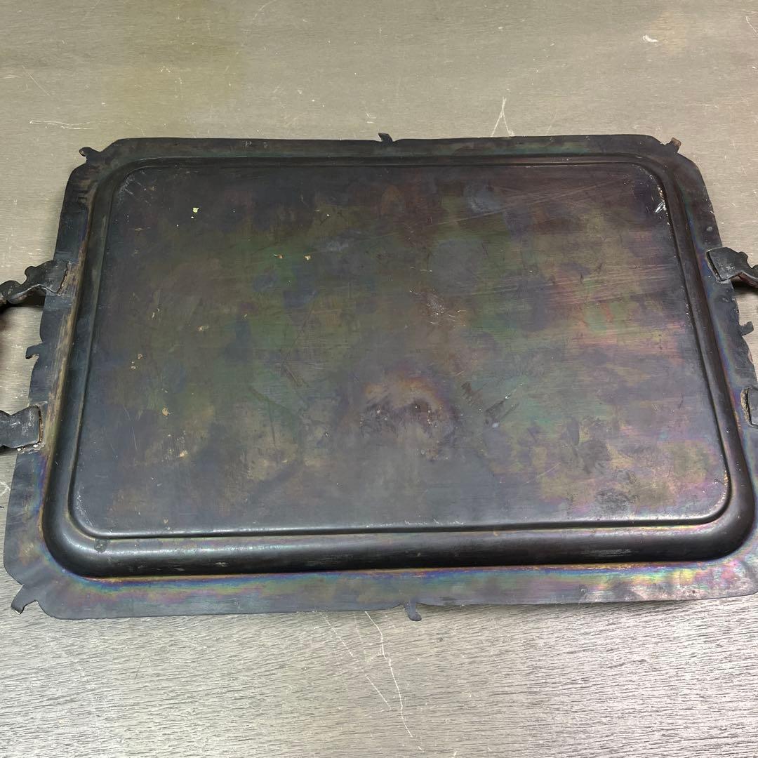 1 エジプト　プレート　金属製　飾り皿