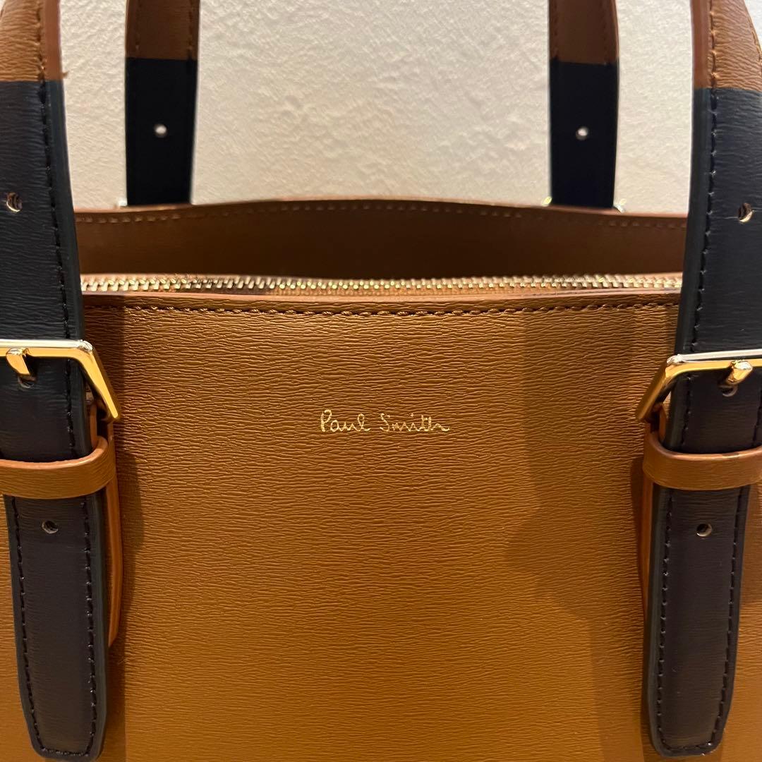 Paul Smith ポールスミス ハンドバッグ ブラウン レザー