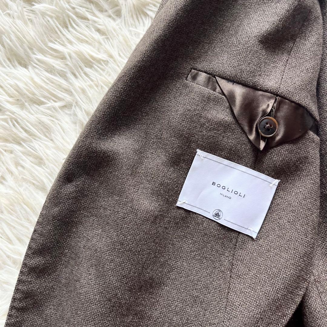 <極美品>BOGLIOLI K.JACKET ブラウン ウール ジャケット 44