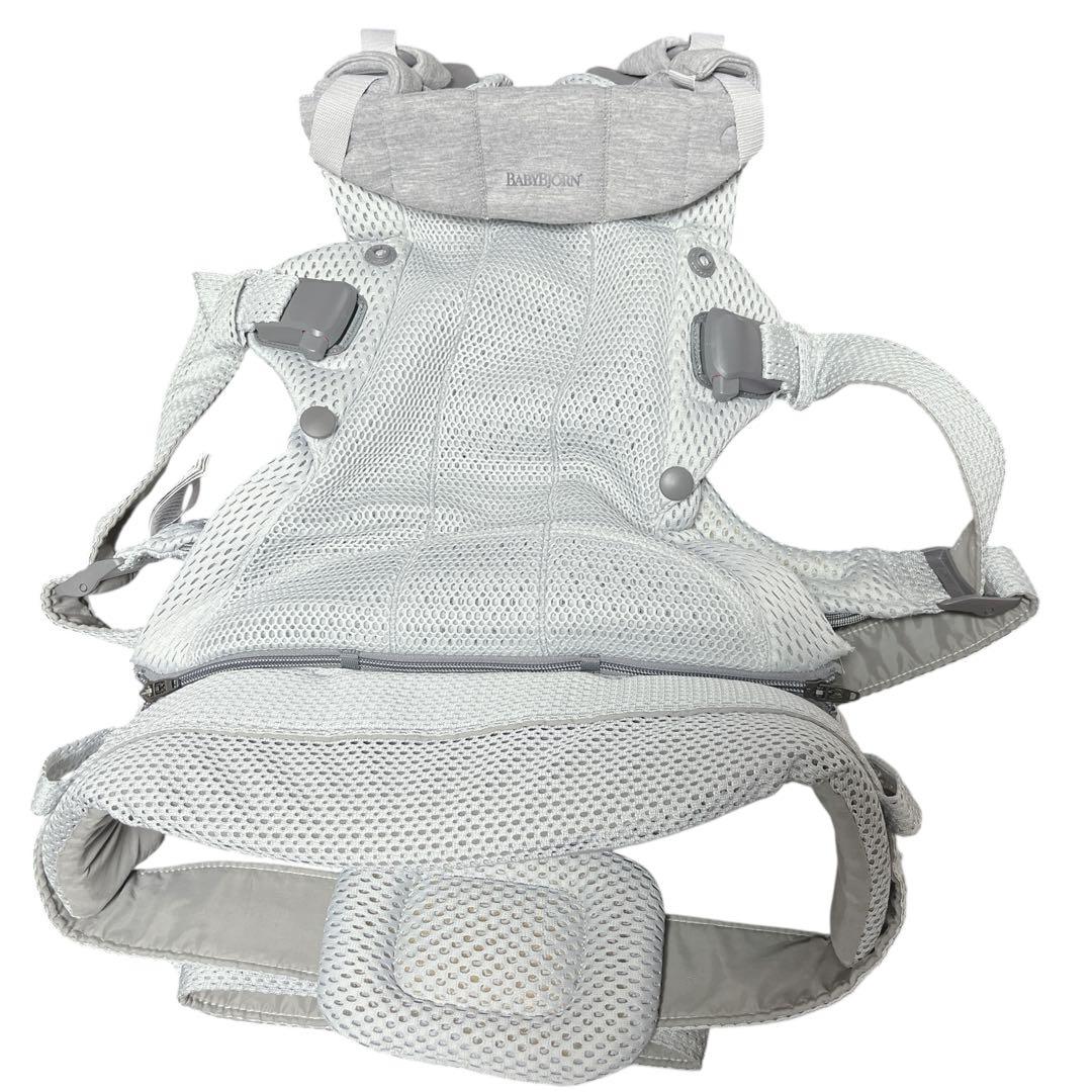 【極美品】ベビービョルン 抱っこ紐 ハーモニー エアリーメッシュ シルバー