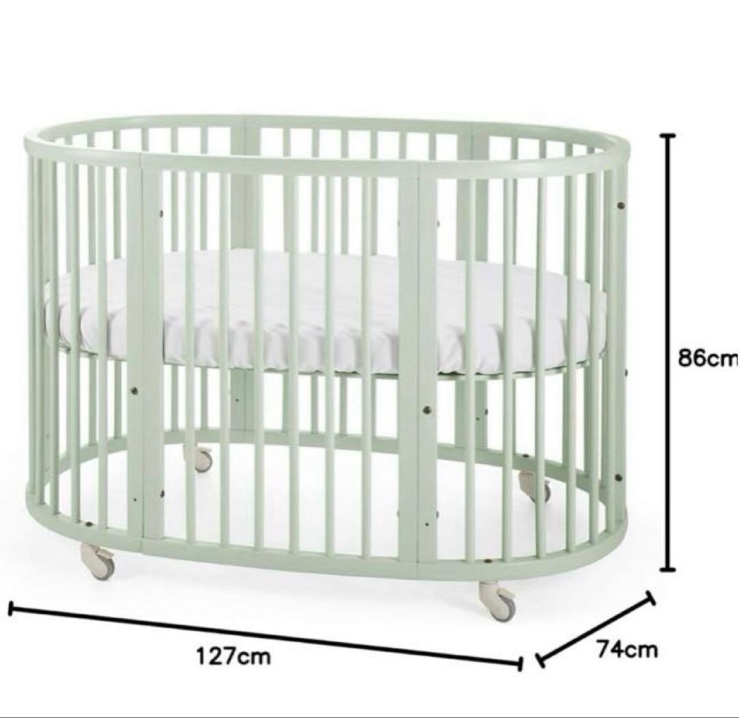 STOKKE ストッケ スリーピー ベビーベッド V2 ミントグリーン送料込み