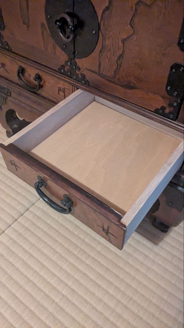 薬棚 薬箪笥 木製引き出し収納チェスト