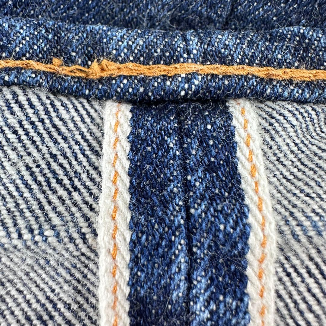 美品 リゾルト 710 デニム ジーンズ W34 大きいサイズ 濃紺 インディゴ