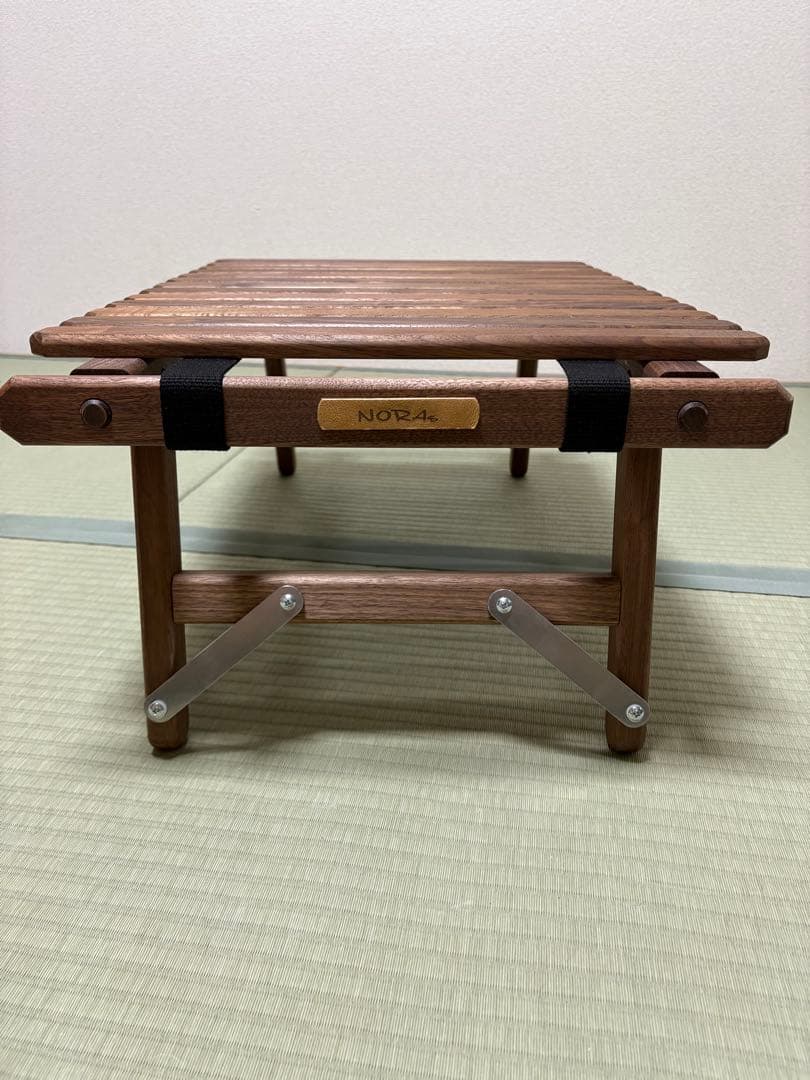 NORAs テーブル　type-B mini ウォールナット 収納袋