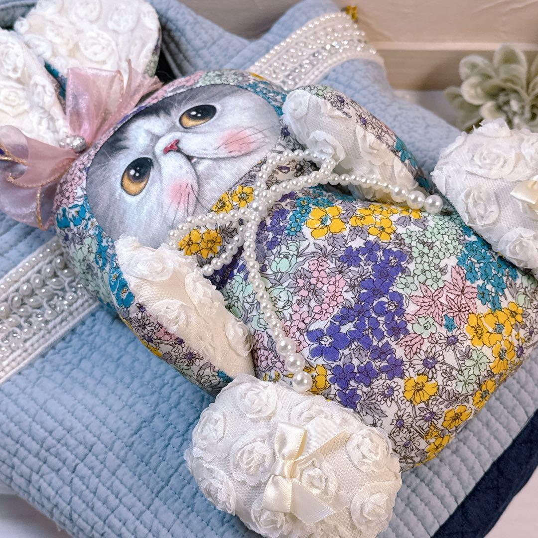 あ*き様 コヤンイサムチョン♡マンドゥ君のヌビ×インド刺繍春色トートバッグ