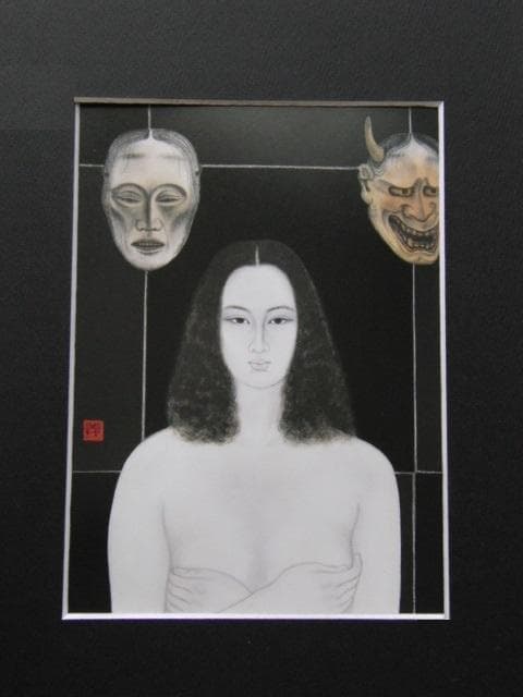 高木義夫、【うつろい】、希少な額装用画集より、新品額装付