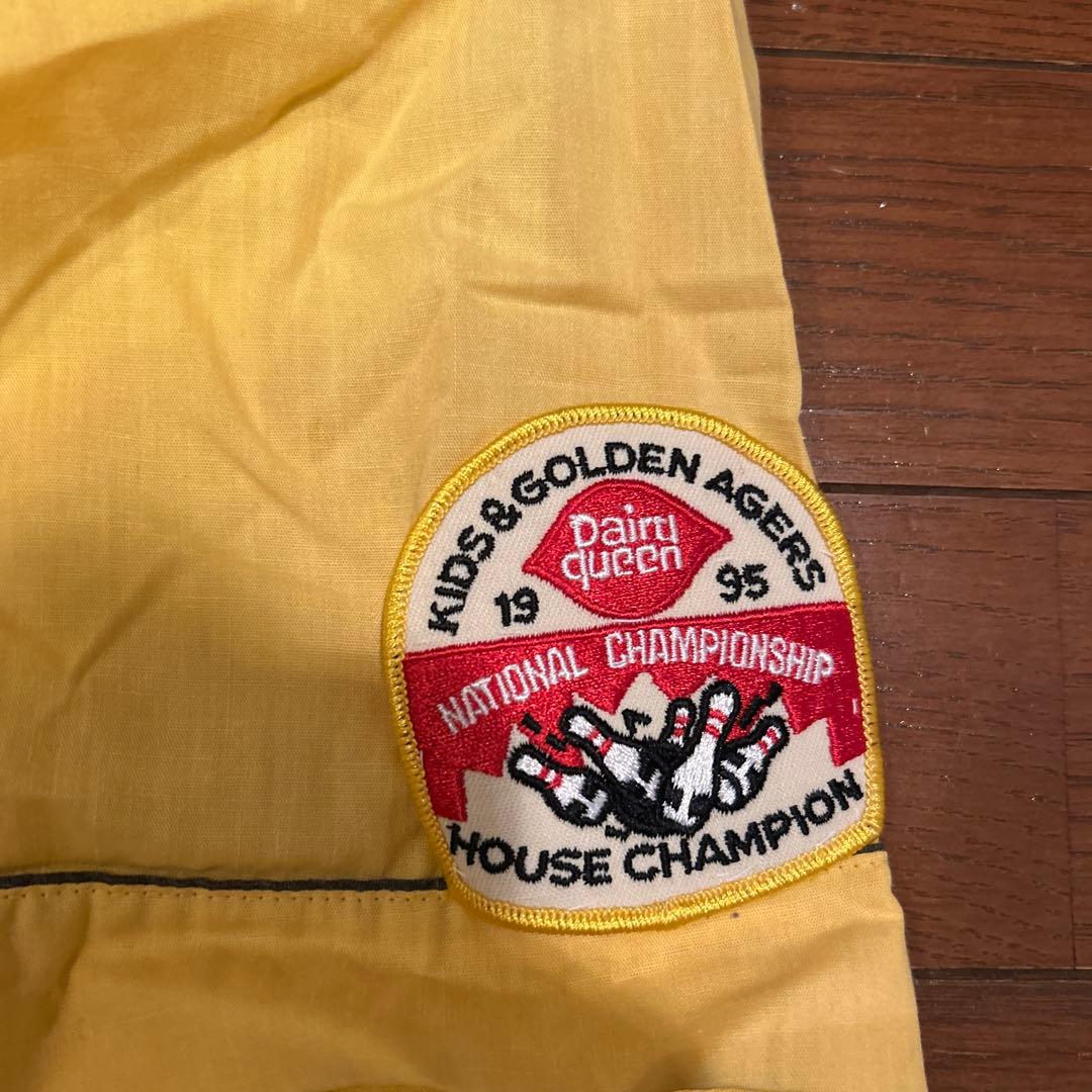 70s Hilton ボーリング シャツ イエロー 古着 アメカジ USA製