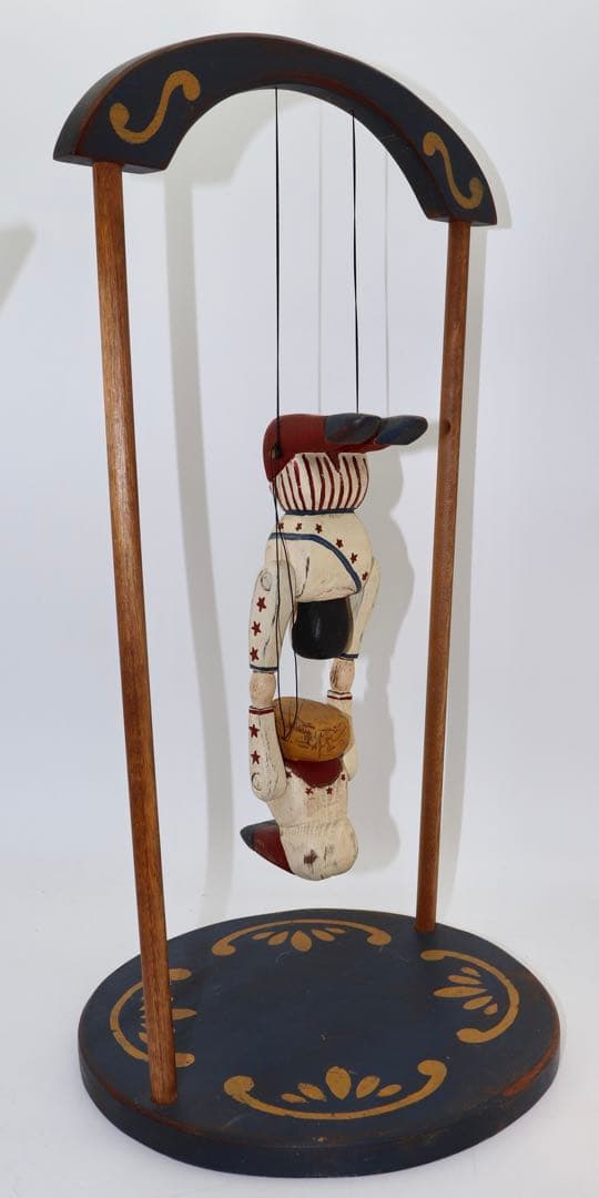 空中ブランコ アメリカン・フォーク・アートWOLF CREEK 木製空中ブランコ