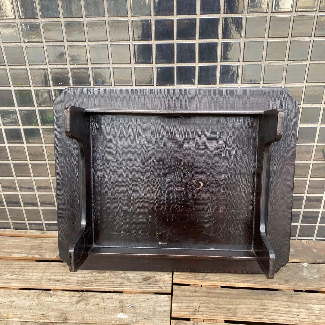 時代物 蒔絵 漆塗り 四つ脚会席膳 骨董品 テーブル 大正 アンティーク家具