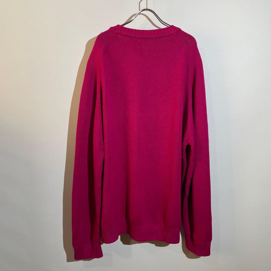 90s LAND'S END ドリフターセーター　ニット　コットン　L USA製