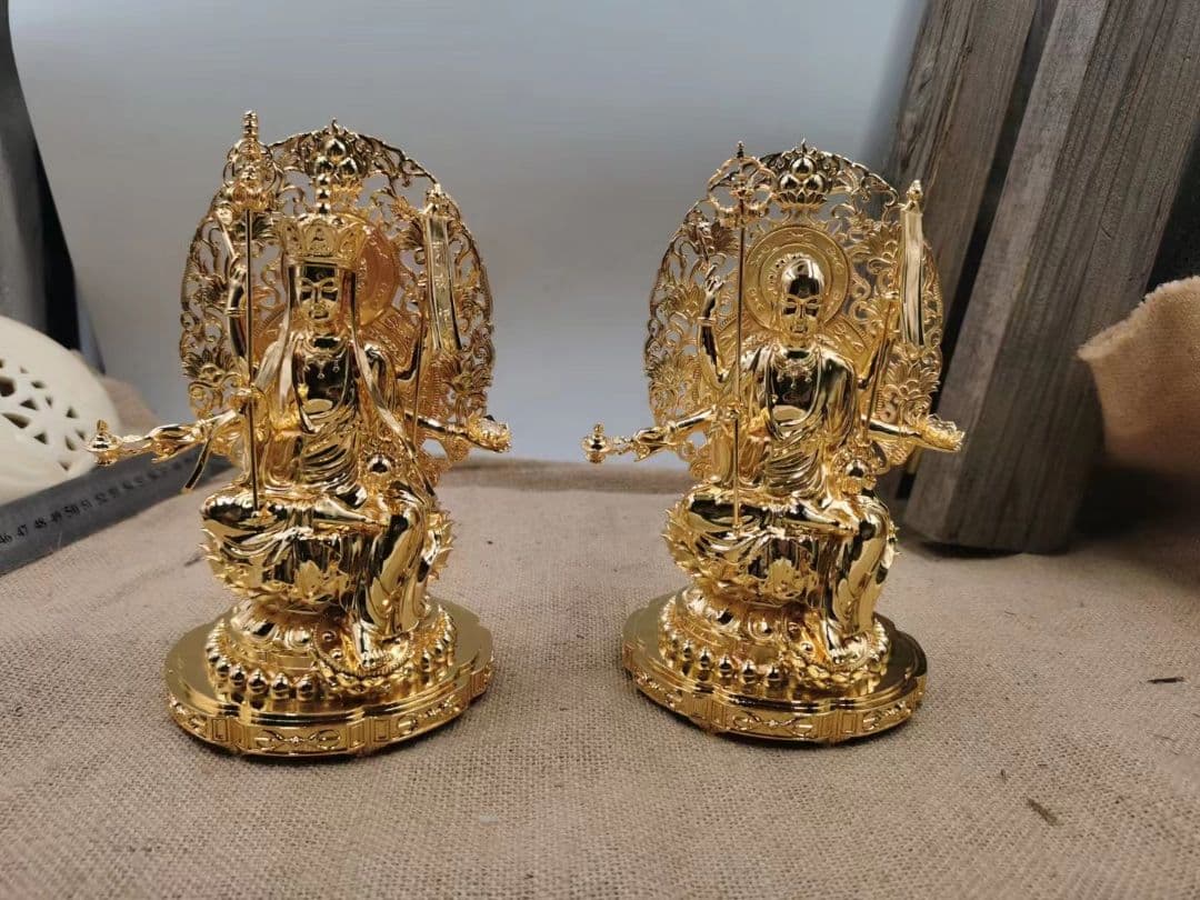 【修縁堂】高品質 仏像 六臂地蔵 地蔵菩薩 置物 金属工芸品 寺院用仏具