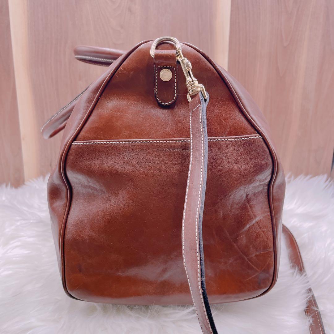 HIROFU 旅行ボストンバッグショルダーバッグ　2way レザー本革大容量