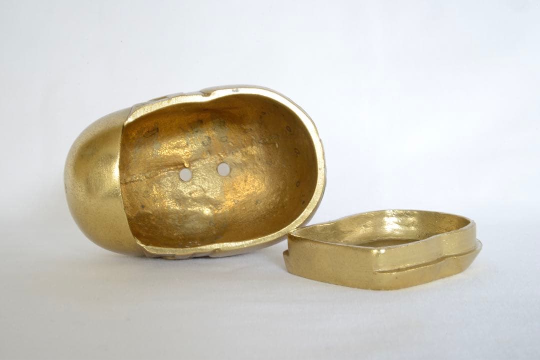 お値下げしました！蓮田修吾郎作花咲兎　黄銅　香炉　木箱付き