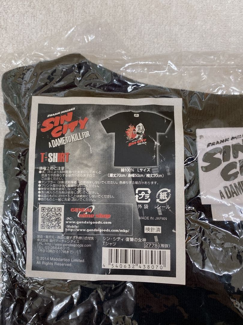 シンシティTシャツ Lサイズ ブラック 新品　SIN CITY