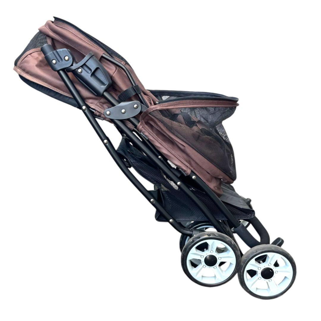 未使用級 折りたたみ式 ペットカート ブラウン