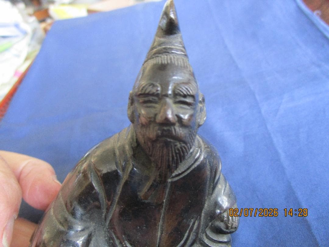 古銅　東京銅器　置物　時代物　金属製　1体