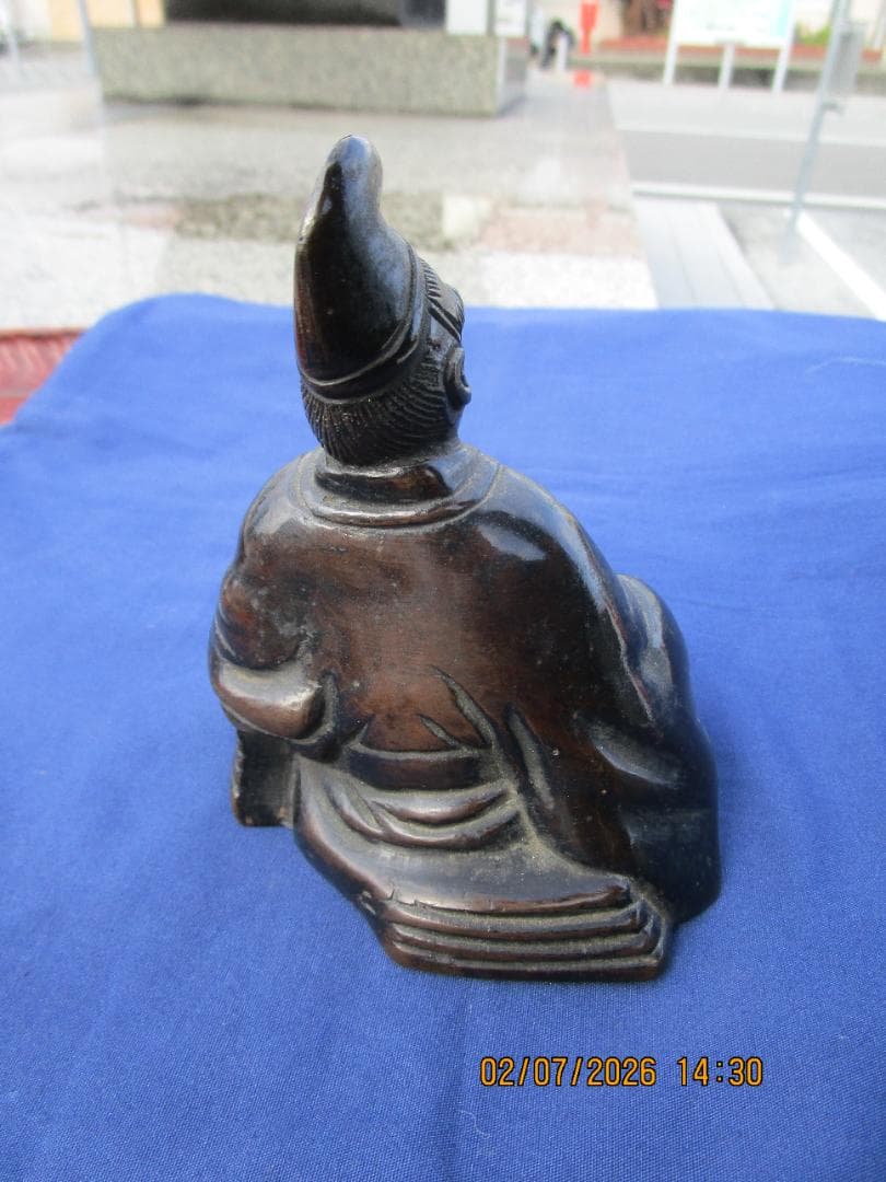古銅　東京銅器　置物　時代物　金属製　1体
