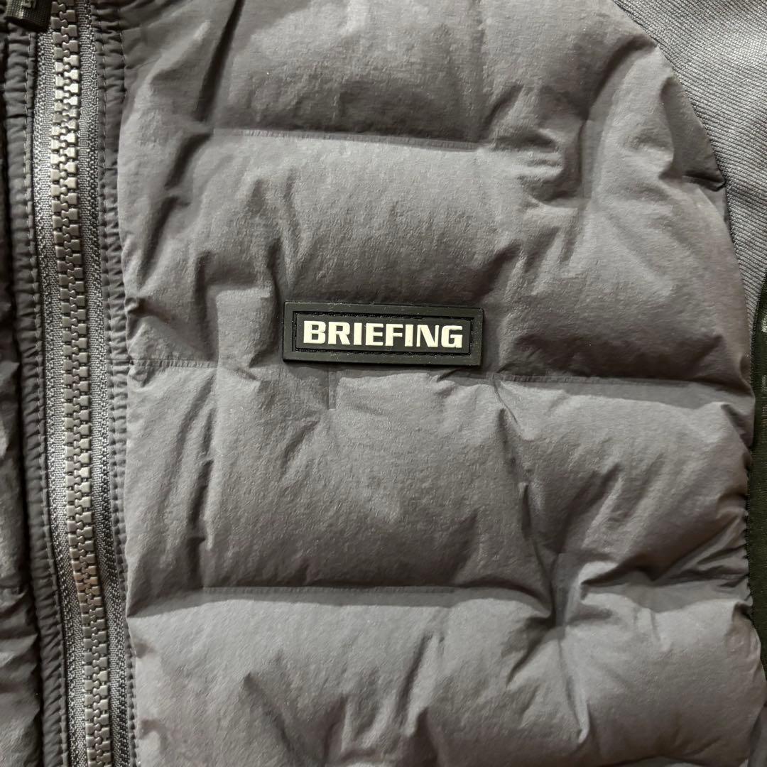 BRIEFING GOLF ダウンベスト　グレー　メンズL