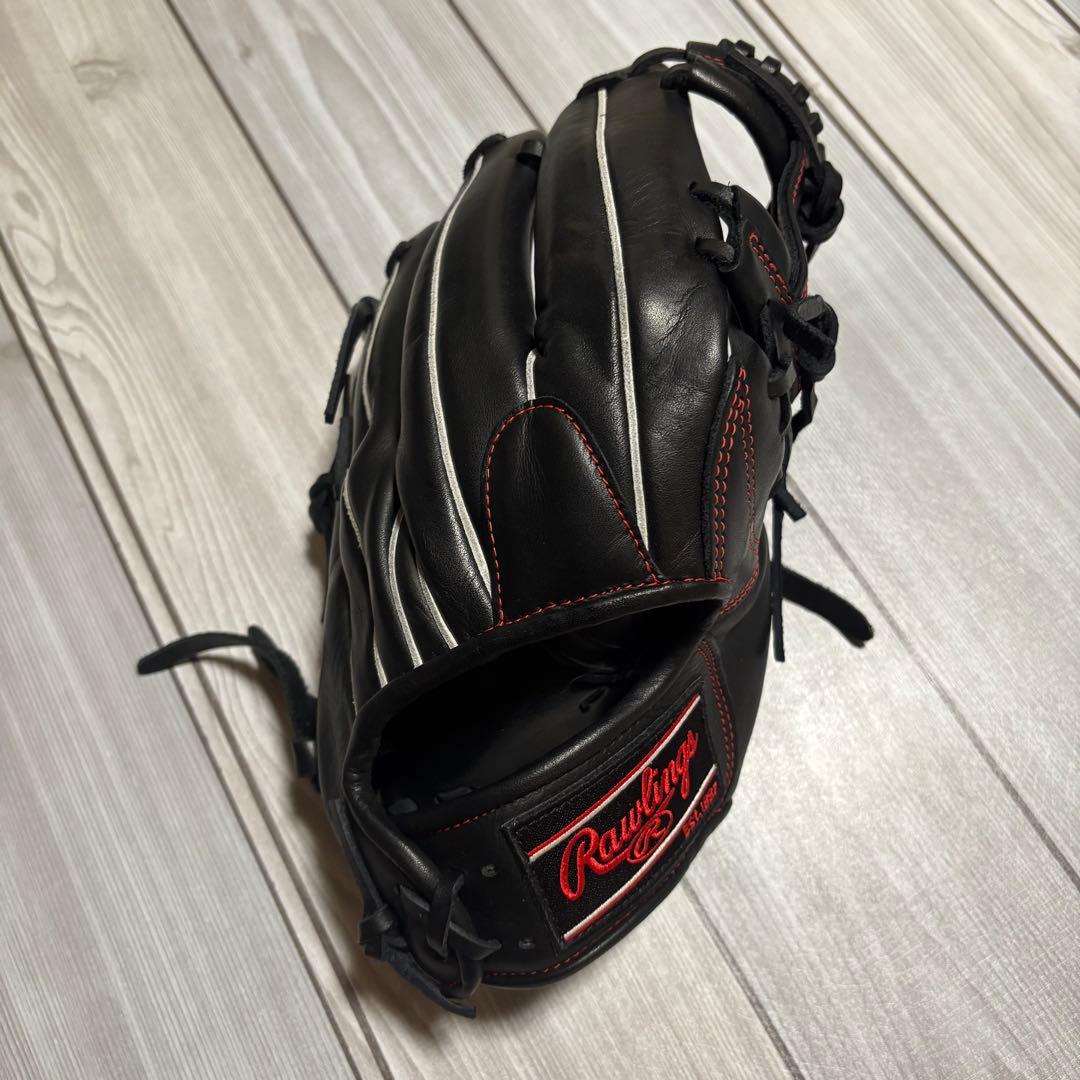 【美品】　野球 グローブ 軟式 大人 右投げ ローリングス ハイパーテック　@