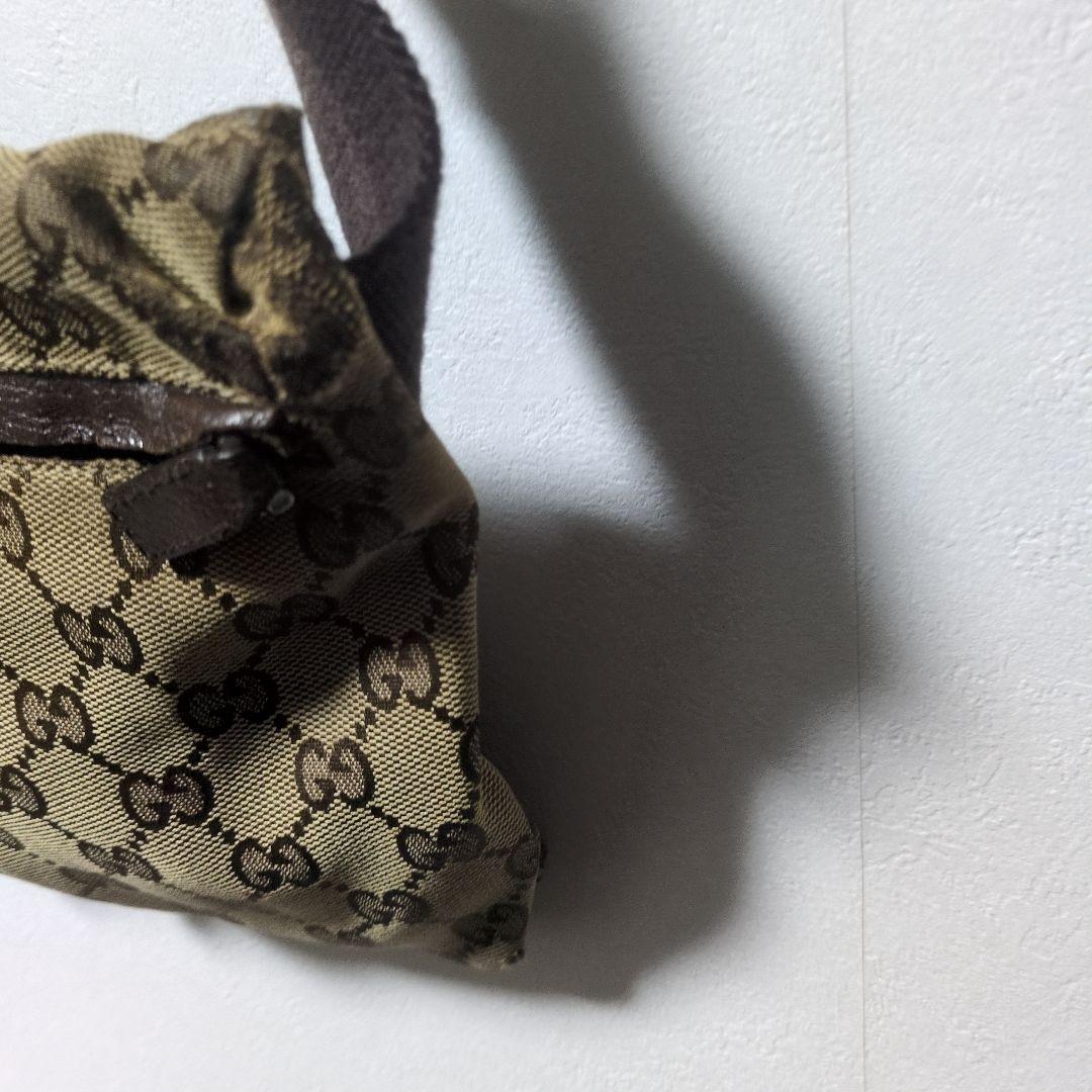 GUCCI グッチ ボディバッグ キャンバス レザー ウエストポーチ 28566