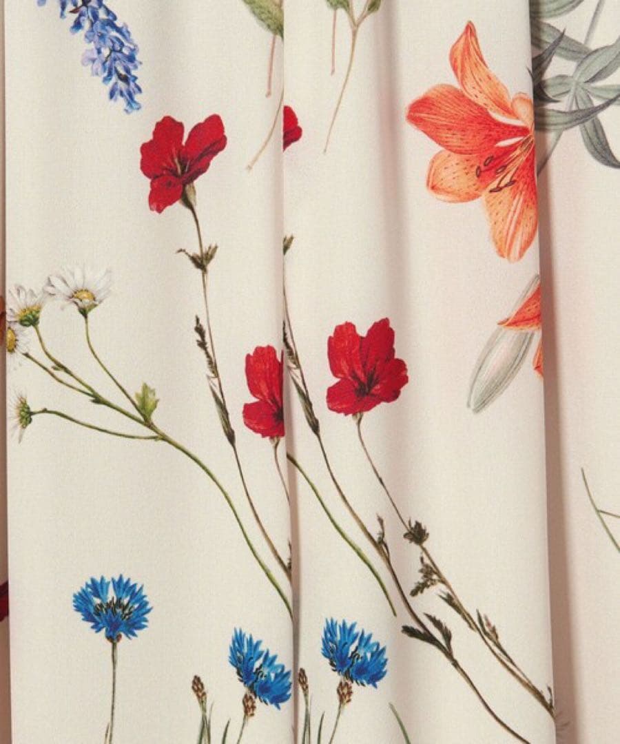 ＜EMMEL REFINES＞EM フラワープリント イージーパンツMサイズ