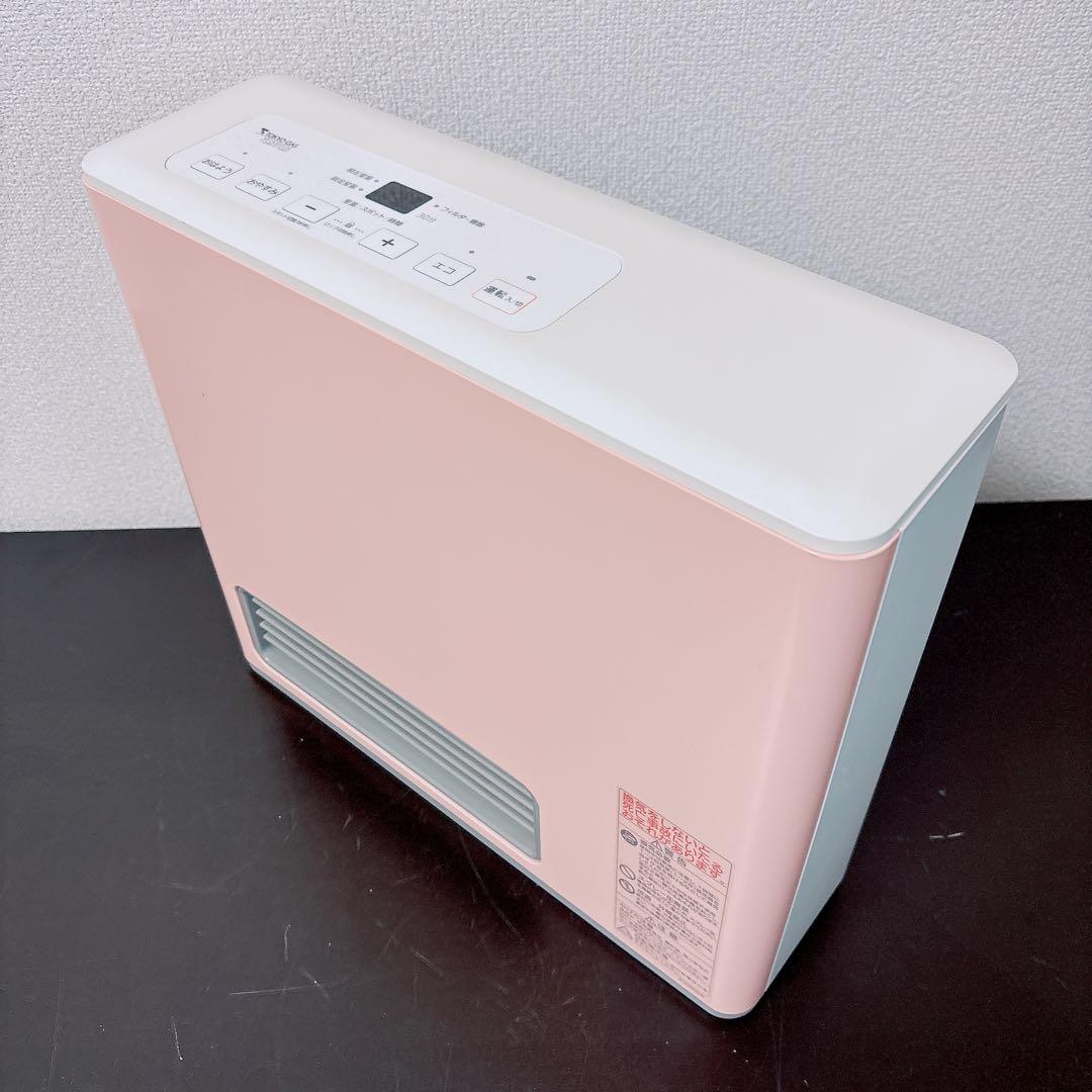 希少カラー美品 ノーリツ ガスファンヒーター ピンク 都市ガス 東京ガス7〜9畳