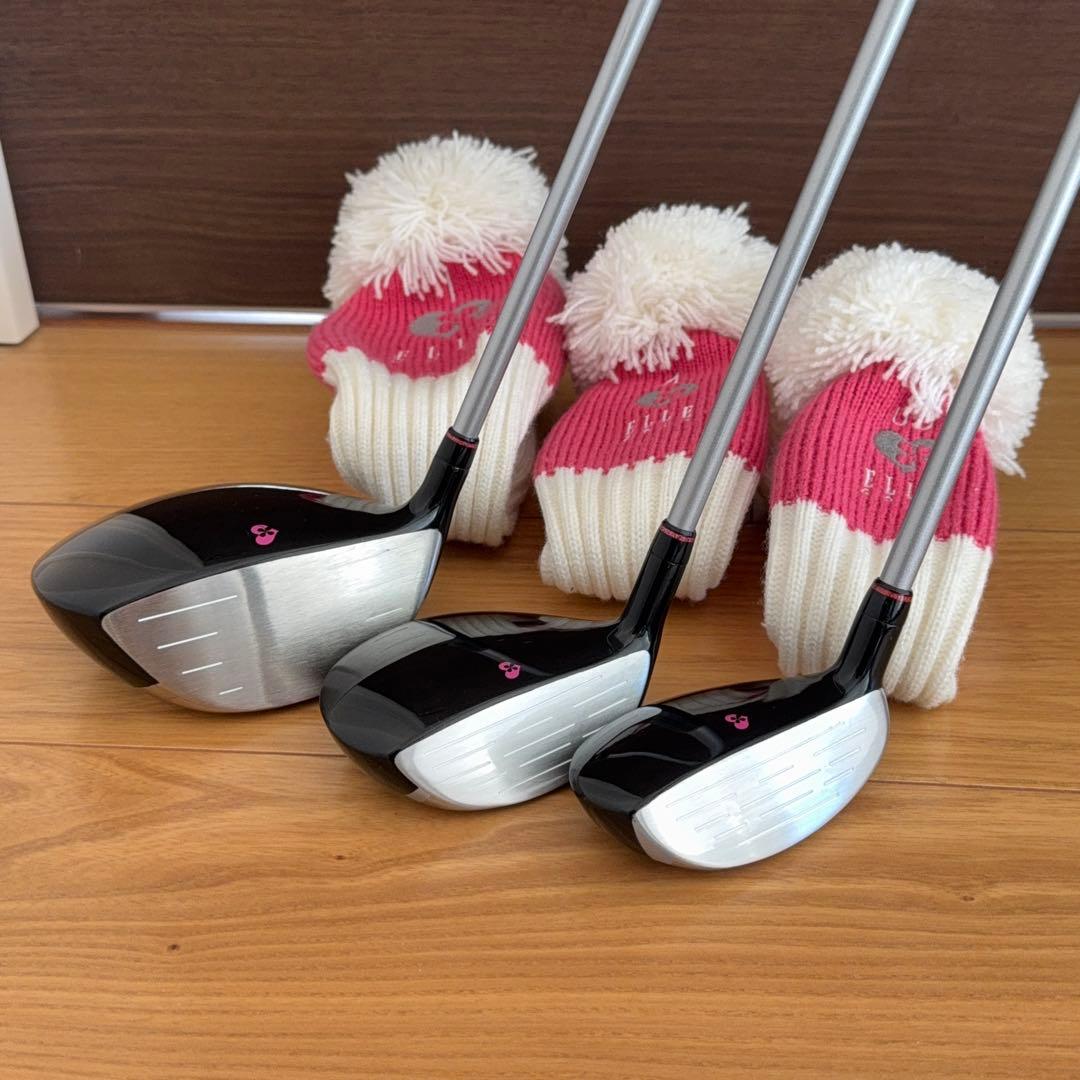 【美品】BRIDGESTONE ELLE レディース ゴルフクラブセット 8点