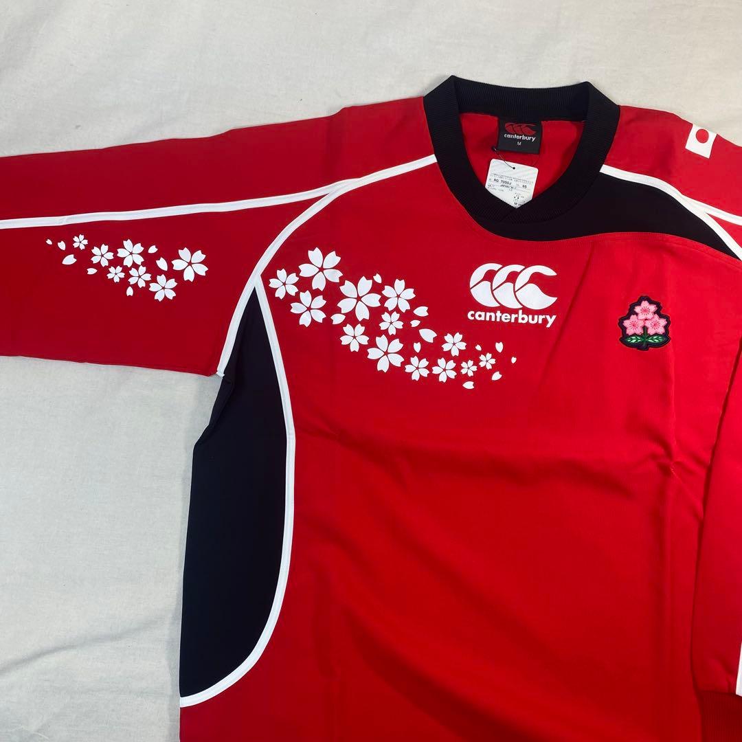 canterbury 日本代表 プルオーバー 桜 赤 長袖　新品未使用　M